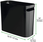 Slim Plastic Rectangular Small Trash