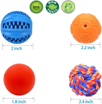 4 Pack Puppy Balls, Puppy Teething Ball