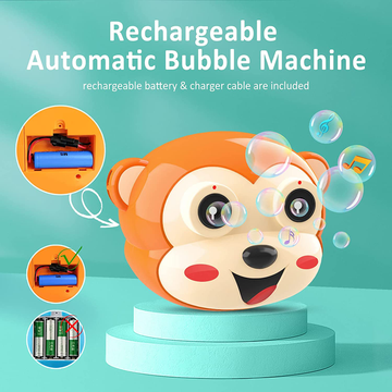 Kimiangel Rechargeable Bubble Machine for Kids