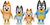 Bluey and Friends 4 Pack